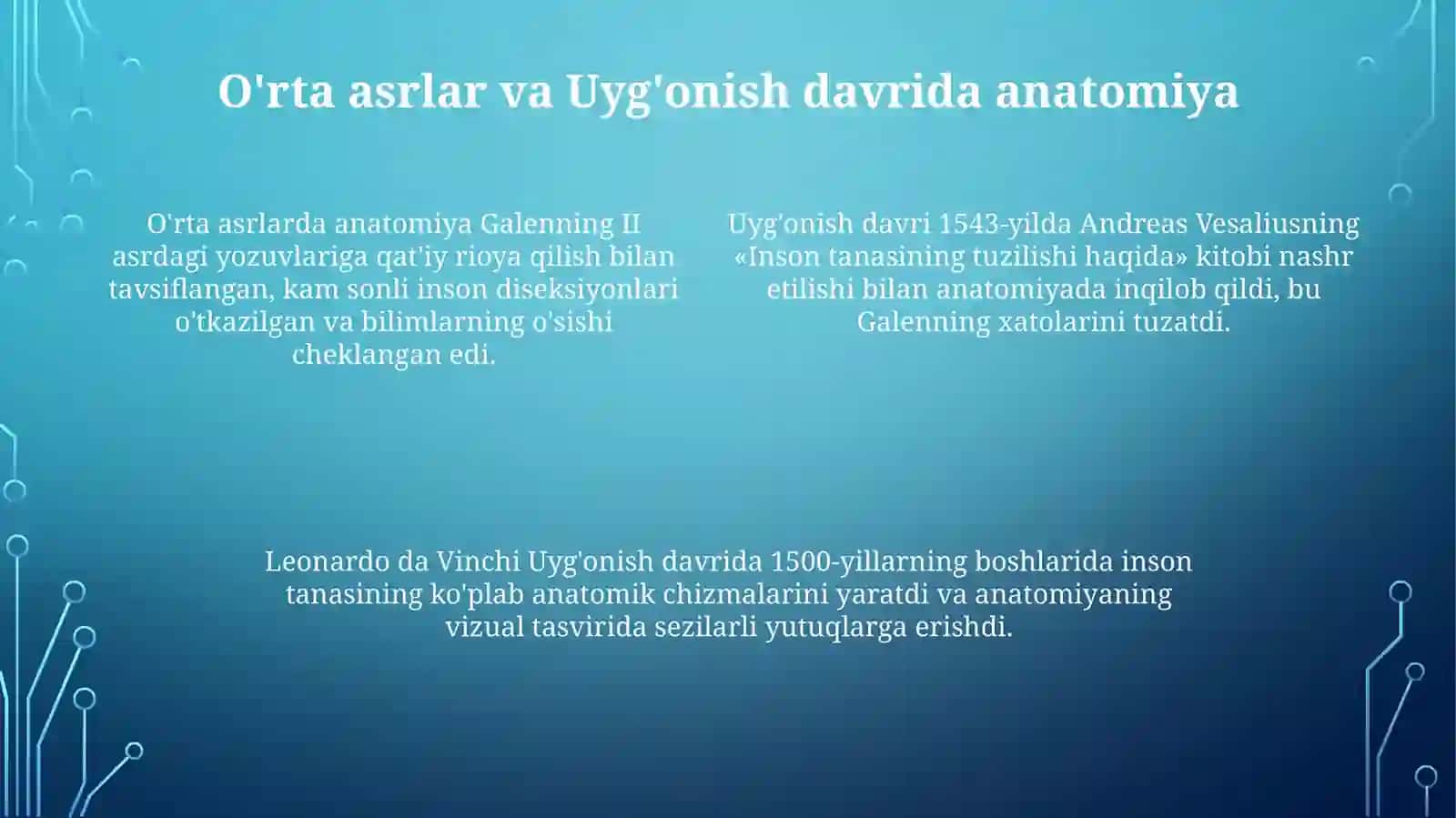 Anatomiya faning rivojlanish tarixiy 4