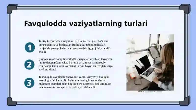 Favqulodda vaziyatlarni tahlil qilish 4