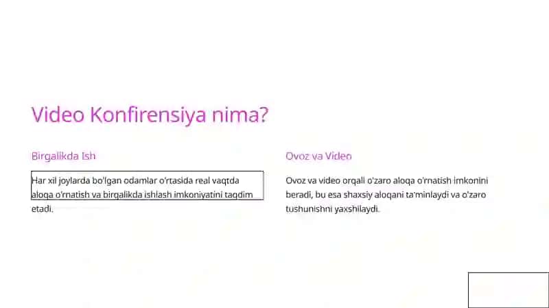 Ta'limda Video Konfirensiyalarning Imkoniyatlari 4