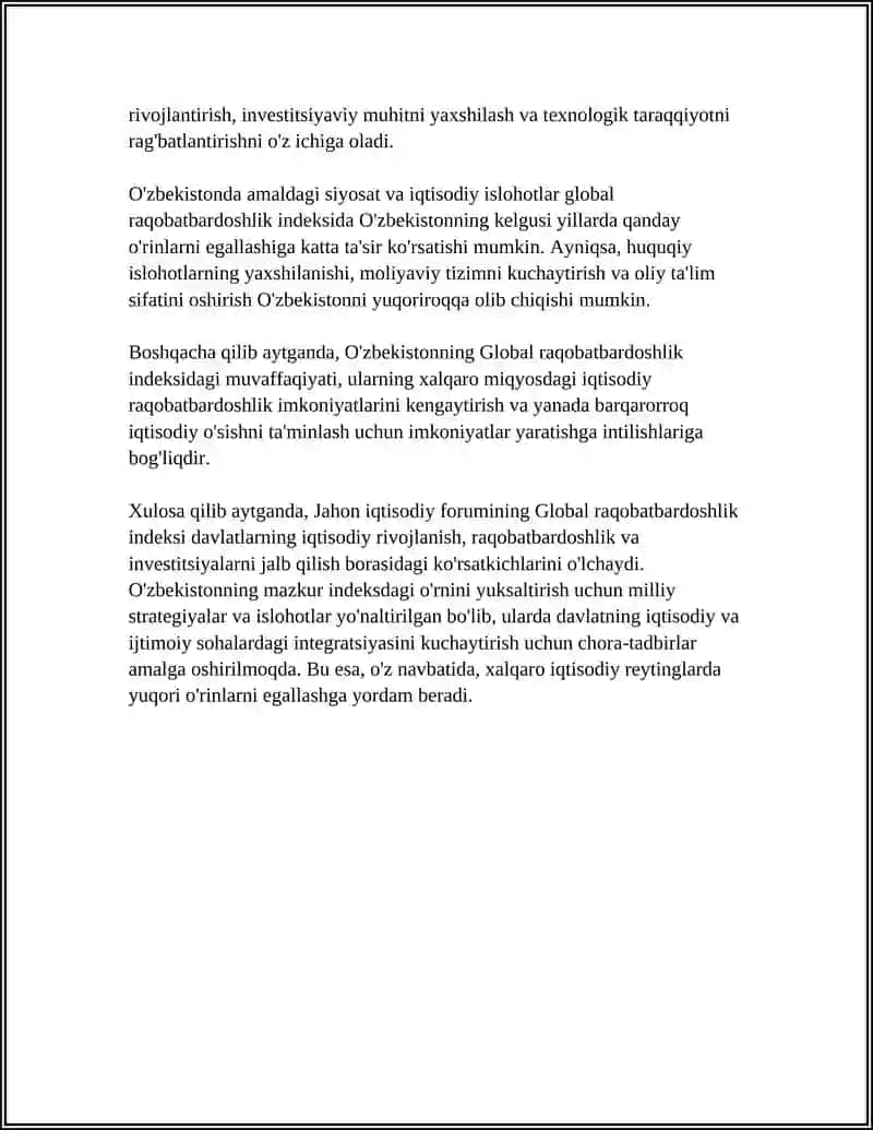 Global raqobatbardoshlik indeksi 4