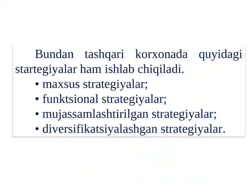 STRATEGIK REJALASHTIRISH VA BOSHQARISH 4