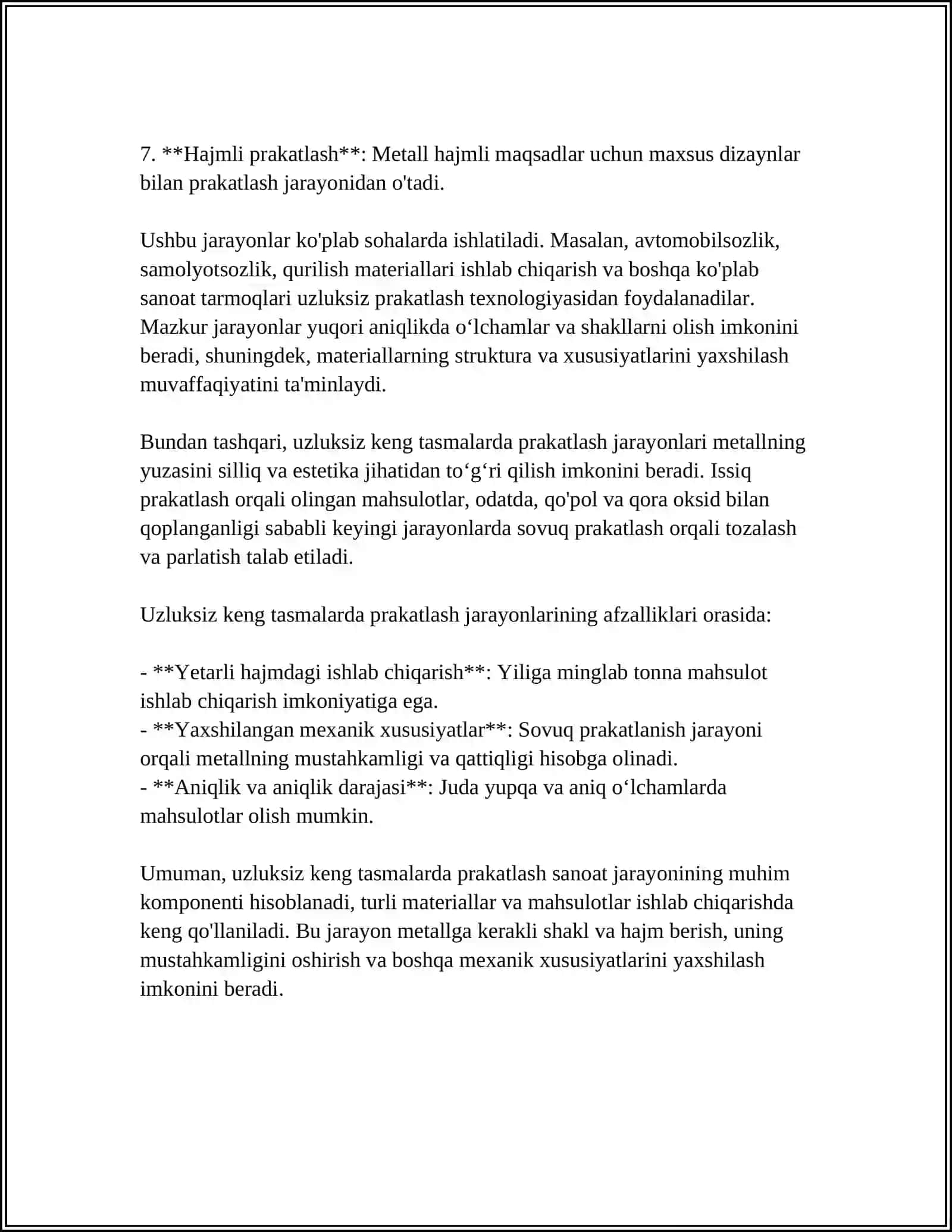 UZLUKSIZ KENG TASMALI SITANLARDA PRAKATLASH TEXNALOGIYASINI LOYIHALASH 4