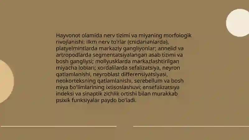 Hayvonot olamida psixik funksiyalar evolyutsiyasi 4