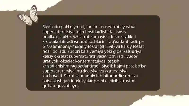 Tosh kasallklarni kimyoviy asoslari 4