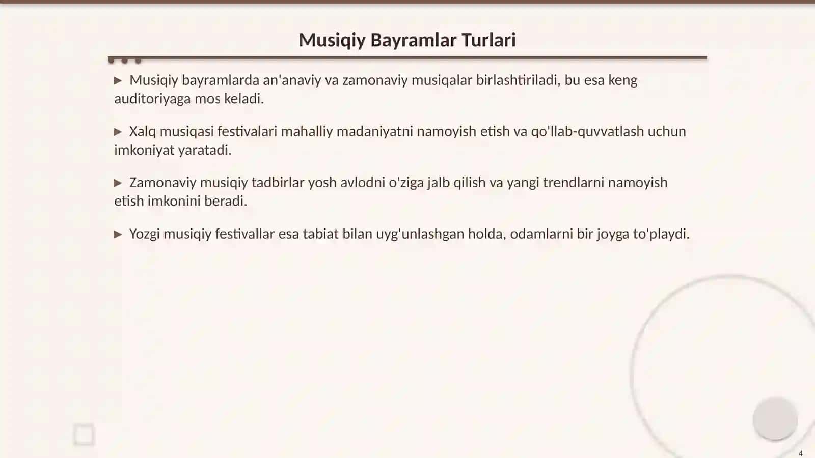 Musiqiy Bayram Ertaliklar va Ko'ngil Ochar O'yinlar 4