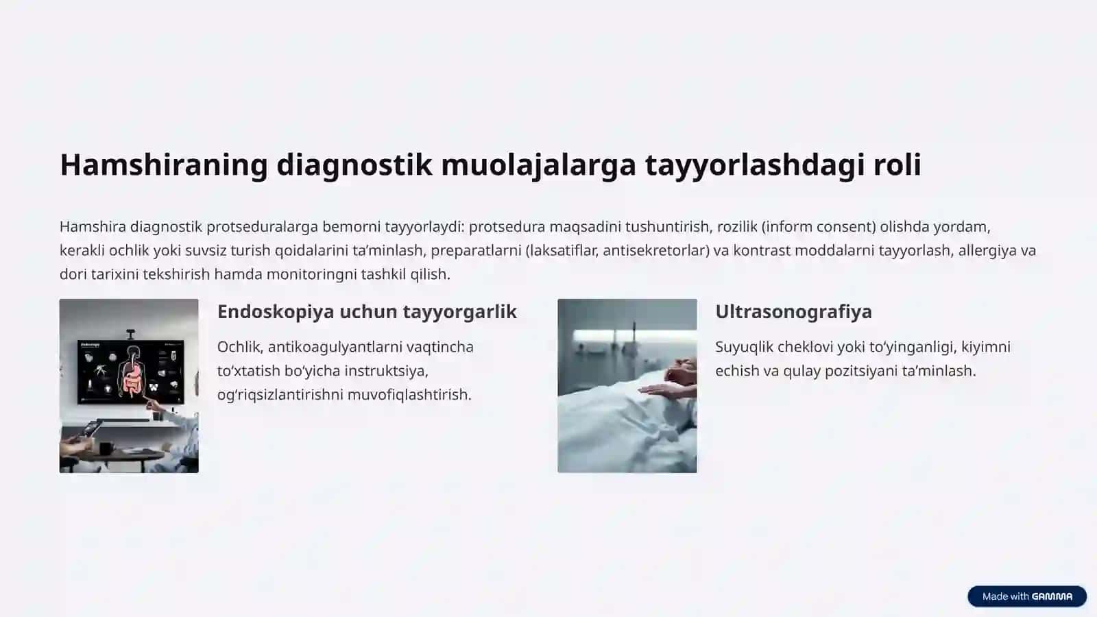 Xazm tizimi kasalliklarida hamshiralik jarayoni: Kirish 4