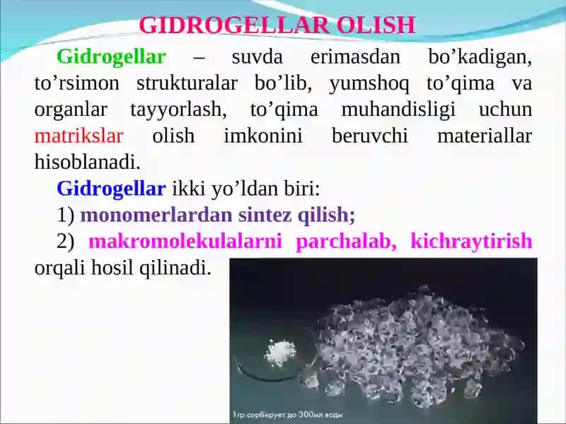 MAXSUS XOSSALI KONSTRUKSIYALAR OLISH UCHUN MATERIALLARNI QAYTA ISHLASH 4