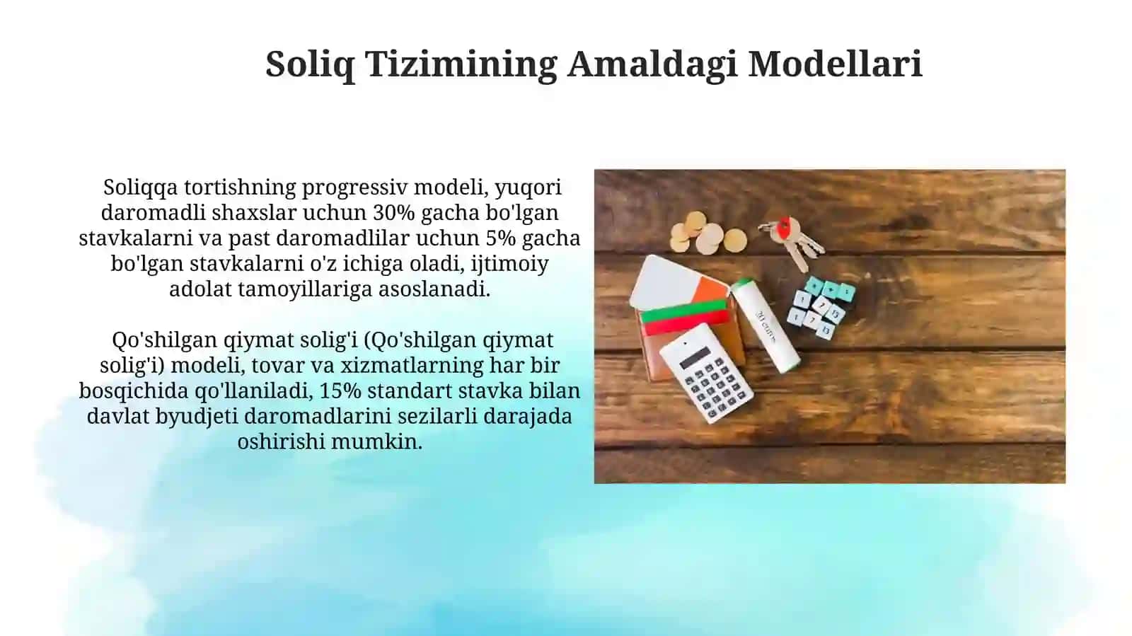 Soliq tizimining nazariy asoslari va huquqiy bazasi 4