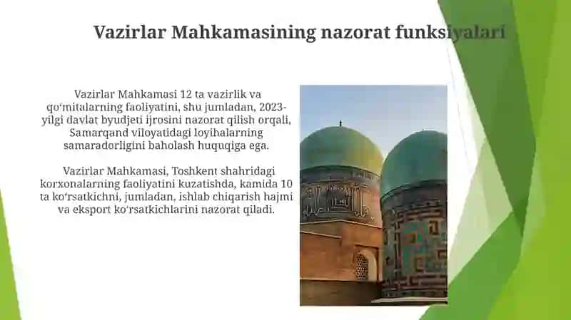 Vazirlar Mahkamasining huquqiy maqomi 4