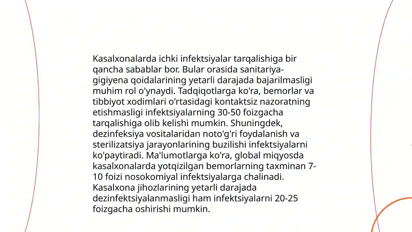 Kasalxona ichki infeksiyalarini kelib chiqishi uchun havo muhitining bakteriologik ifloslanganligining ahamiyati 4
