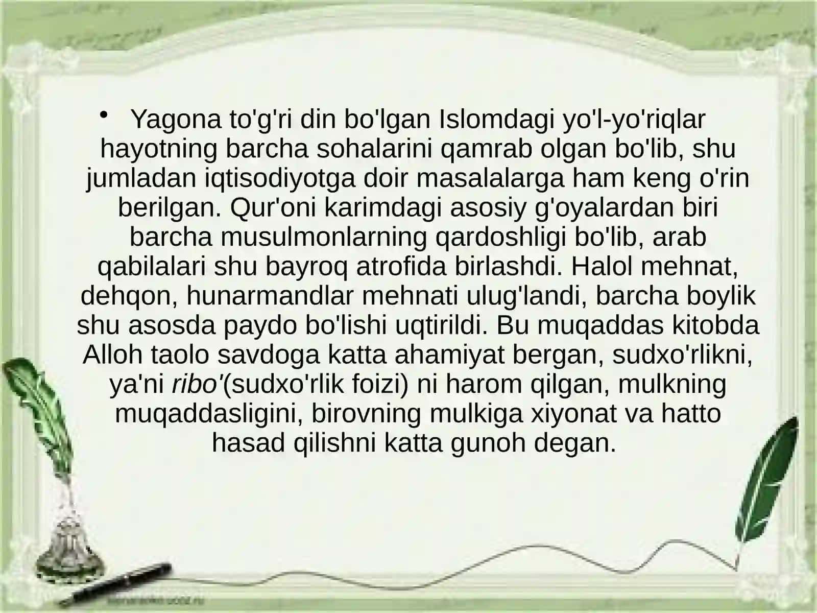 Ibn Xaldun iqtisodiy qarashlari 4