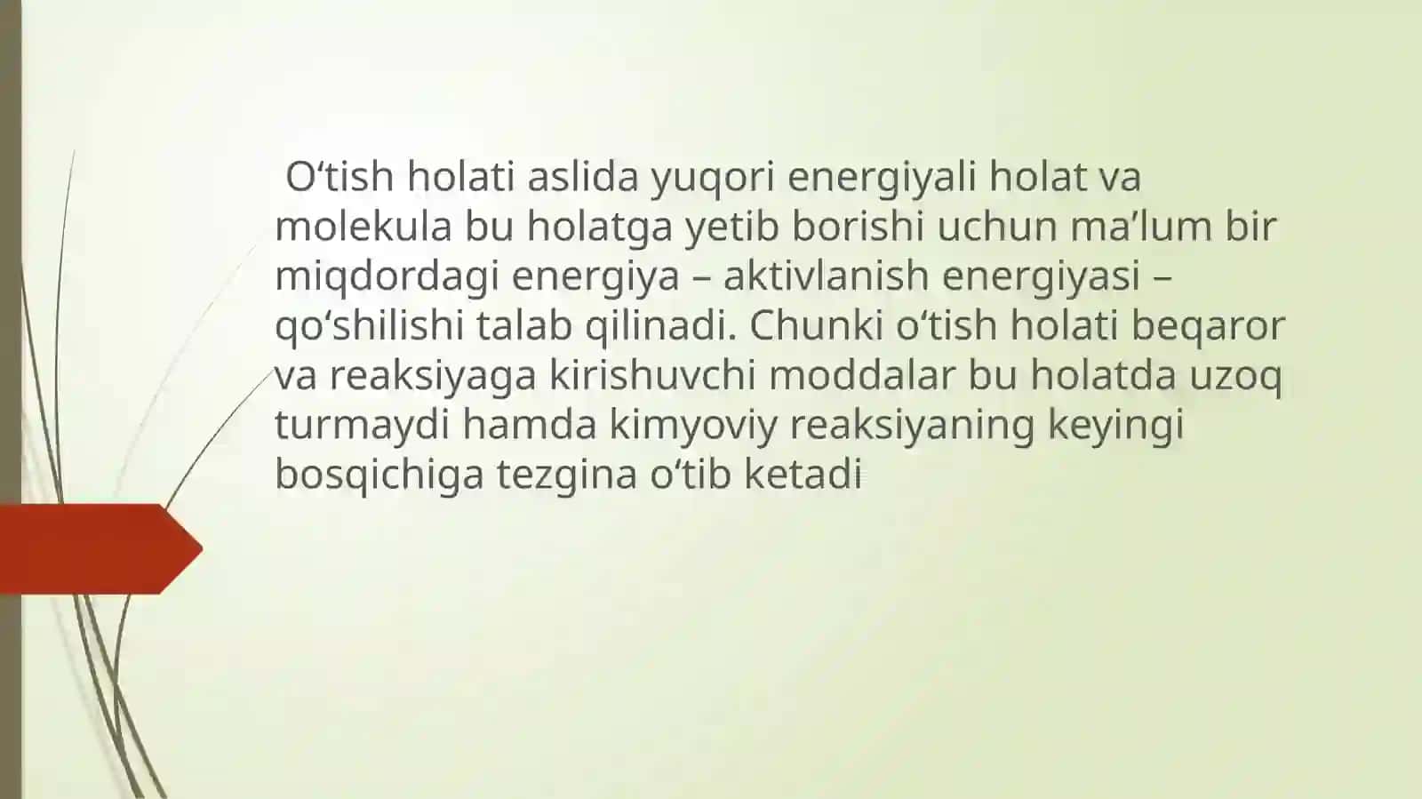 Aktivlanish energiyasi 4