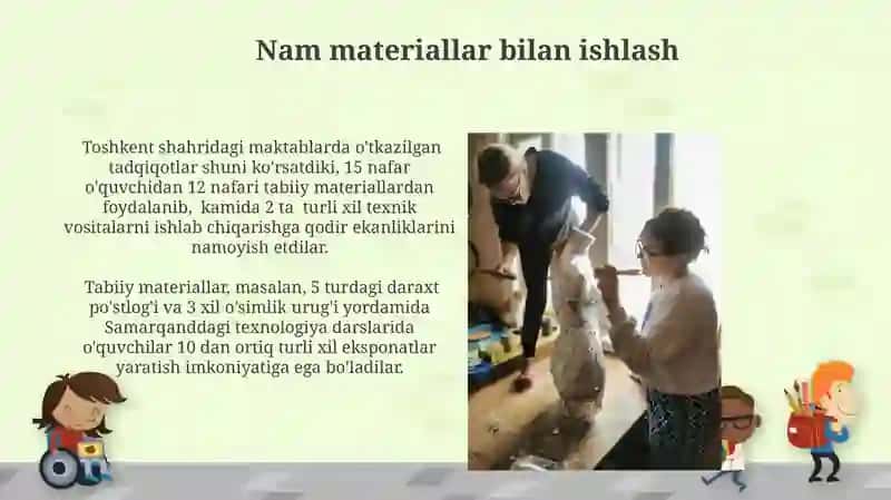 Texnologiya darslarida tabiiy materiallardan ko‘rgazmalar tayyorlash 4
