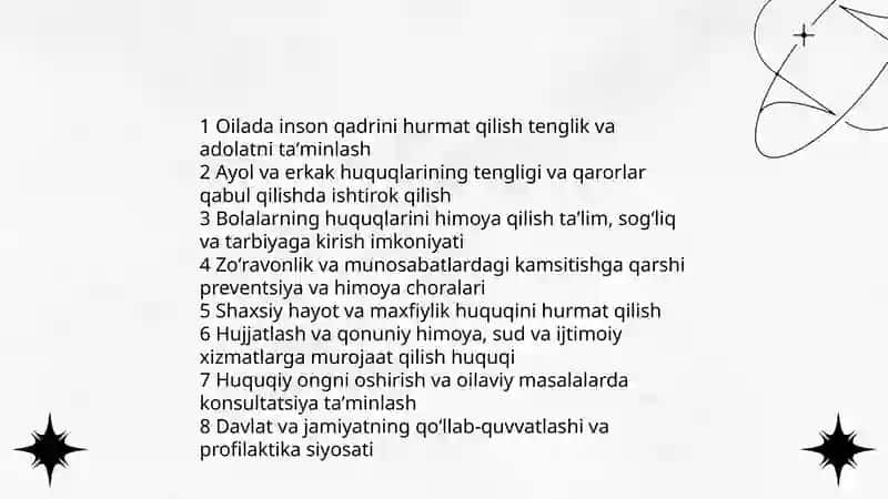 Oilaning jamiyatdagi roli va inson huquqlari 4