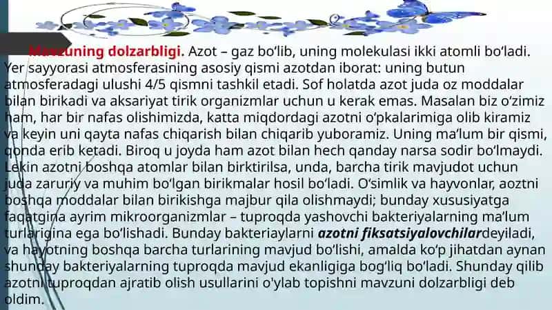 AZOT VA UNING BIRIKMALARI 4