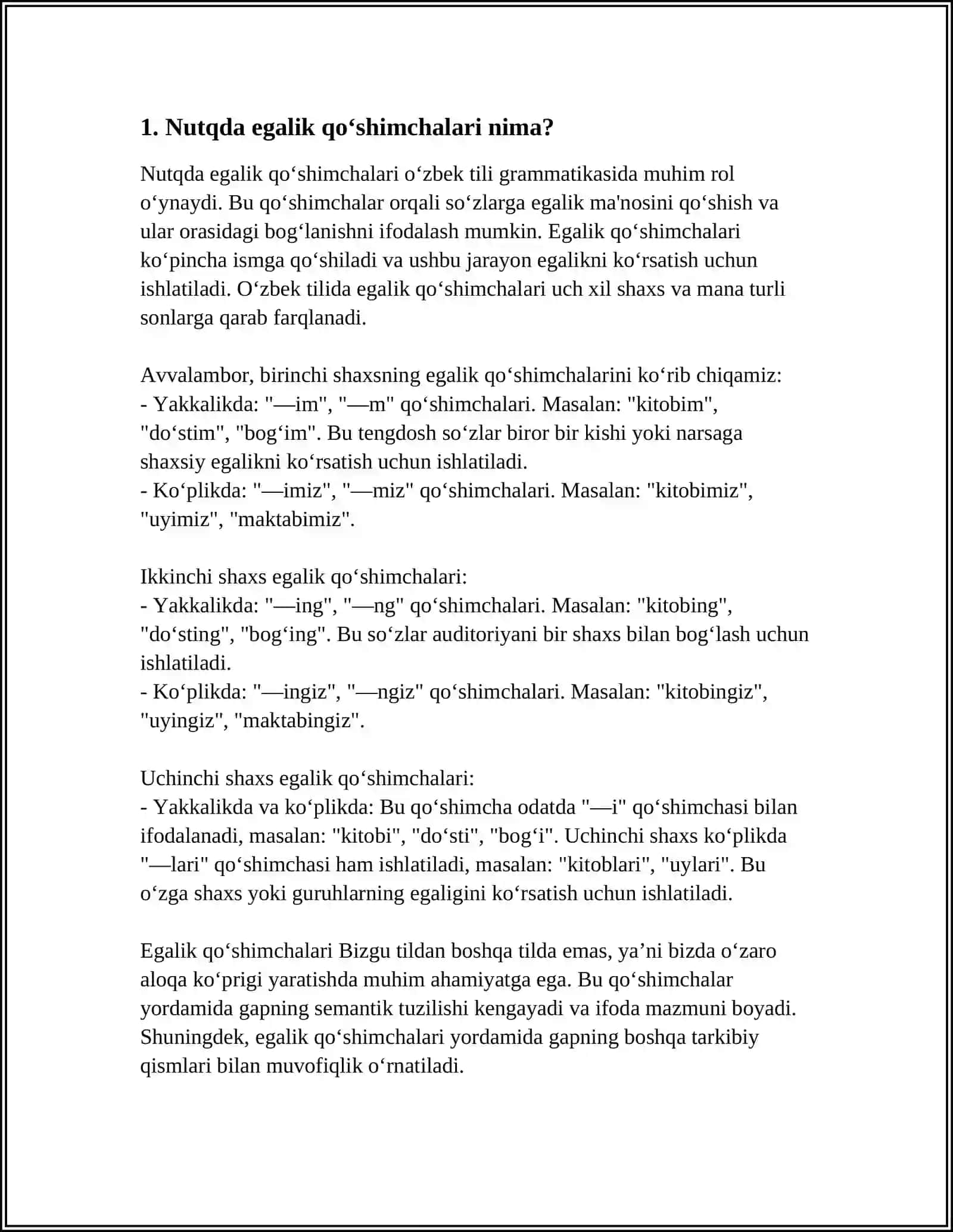 NUTQDA EGALIK QÒSHIMCHALARIDAN FOYDALANISH ME'YORLARI 4