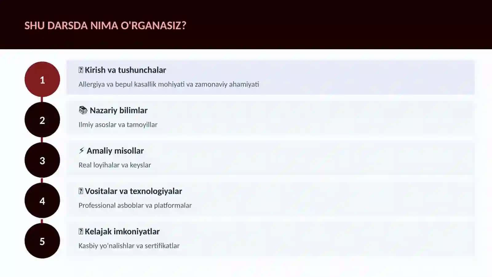 Allergiya va bepul kasallik 4