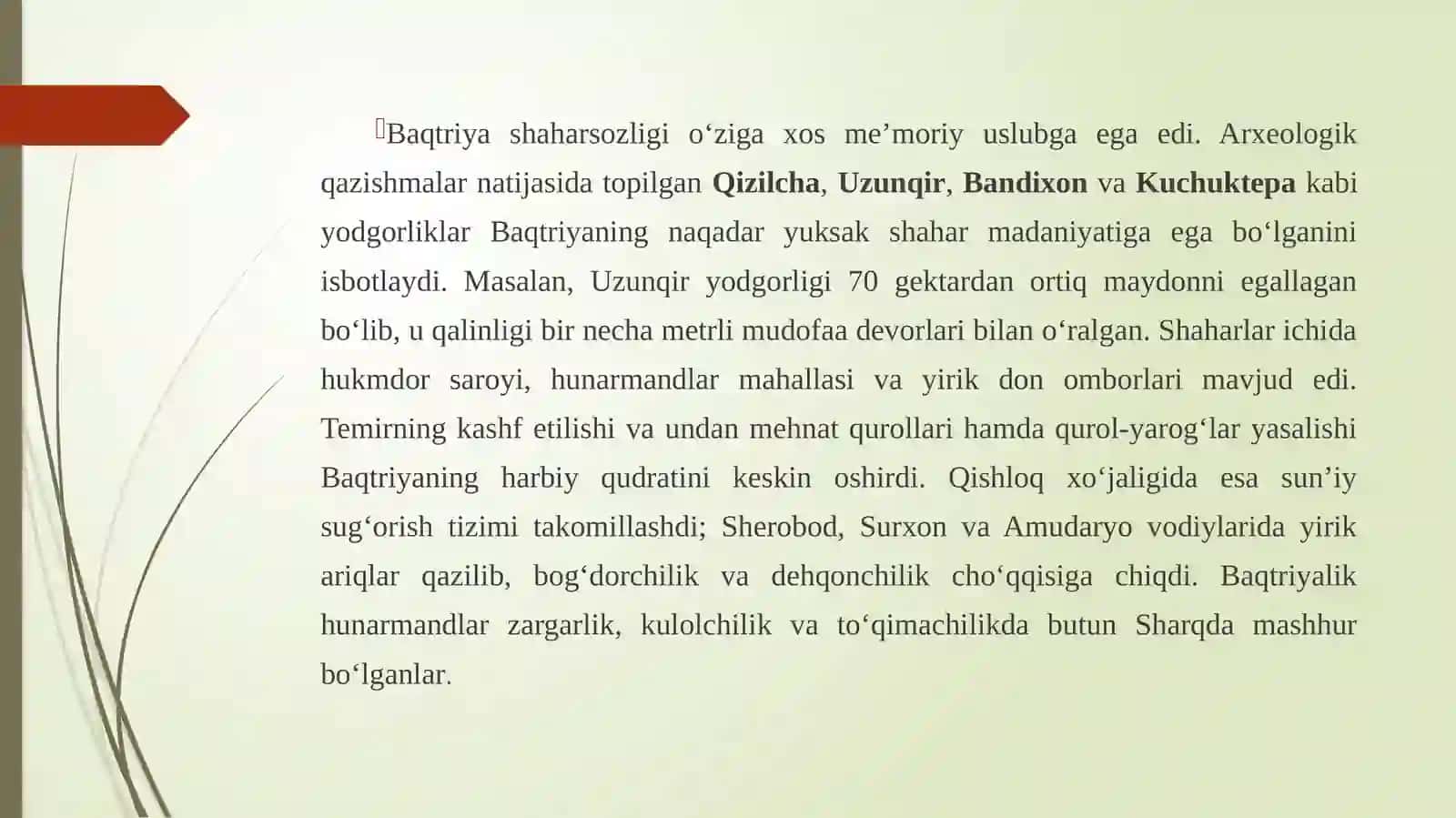 QADIMGI BAQTRIYA VA XORAZM DAVLATLARI: SHAKLLANISHI VA DAVLATCHILIK ASOSLARI 4