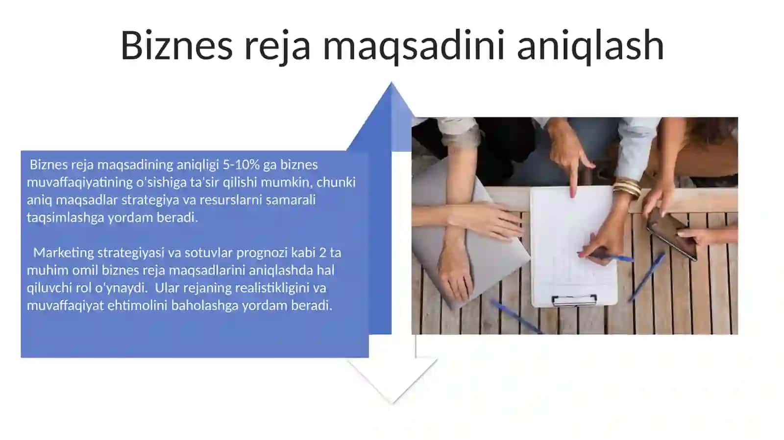 Biznes-rejani tayyorlash bosqichlari 4