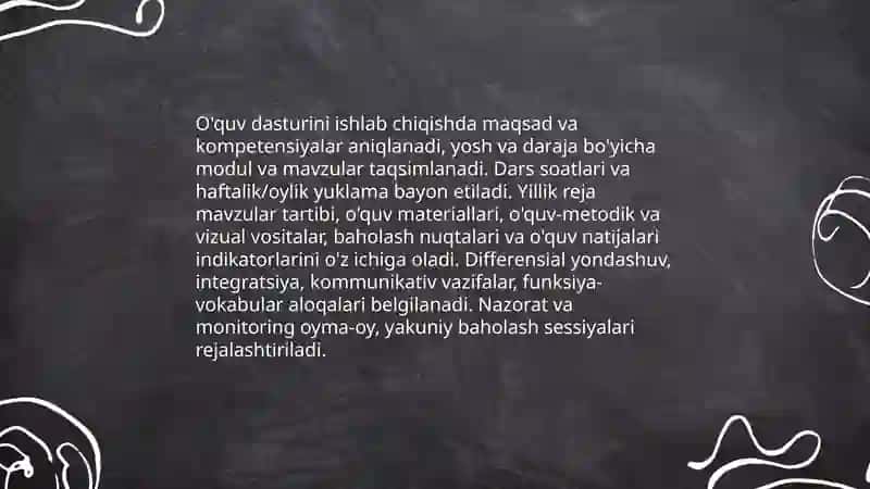 Bolalar uchun chet tili mashg'ulotlarini rejalashtirish va tashkil etish bosqichlari 4