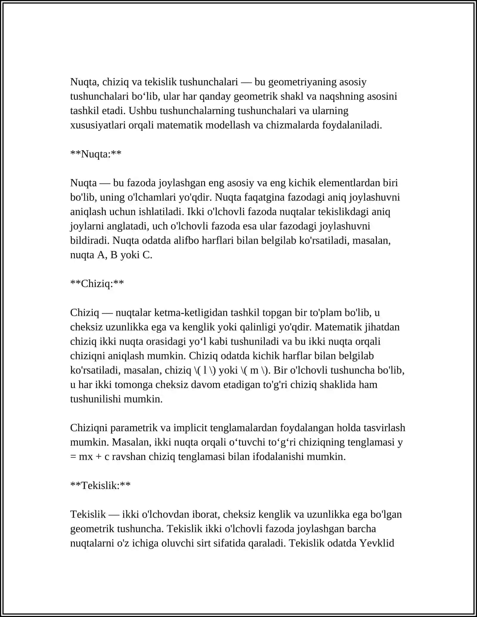 GEOMETRIK TASVIRLAR VA SIMMETRIYA TUSHUNCHALARI 4