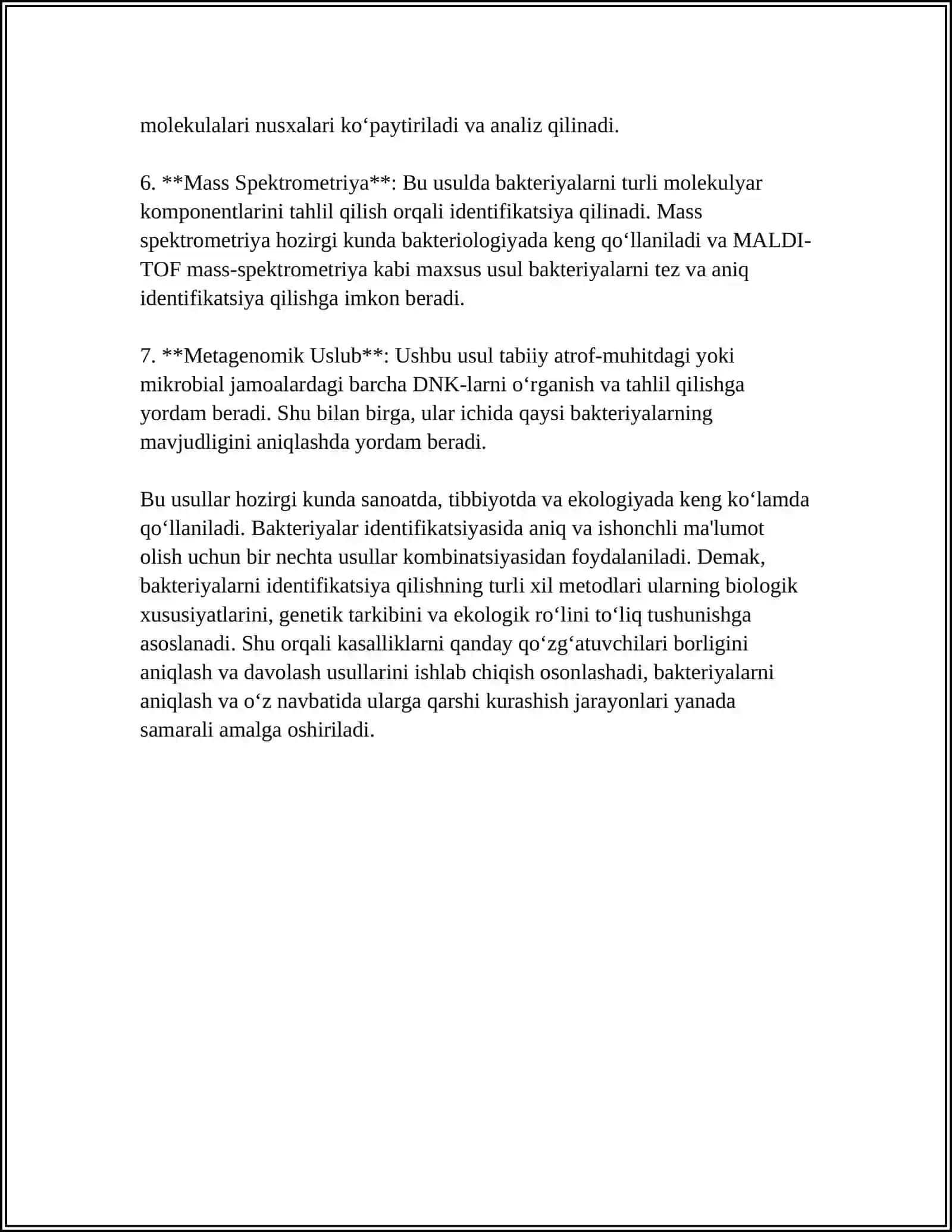 MUSTAQIL ISH Mavzu: BAKTERIYALARNI,, BERJI” ANIQLAGICHI 4