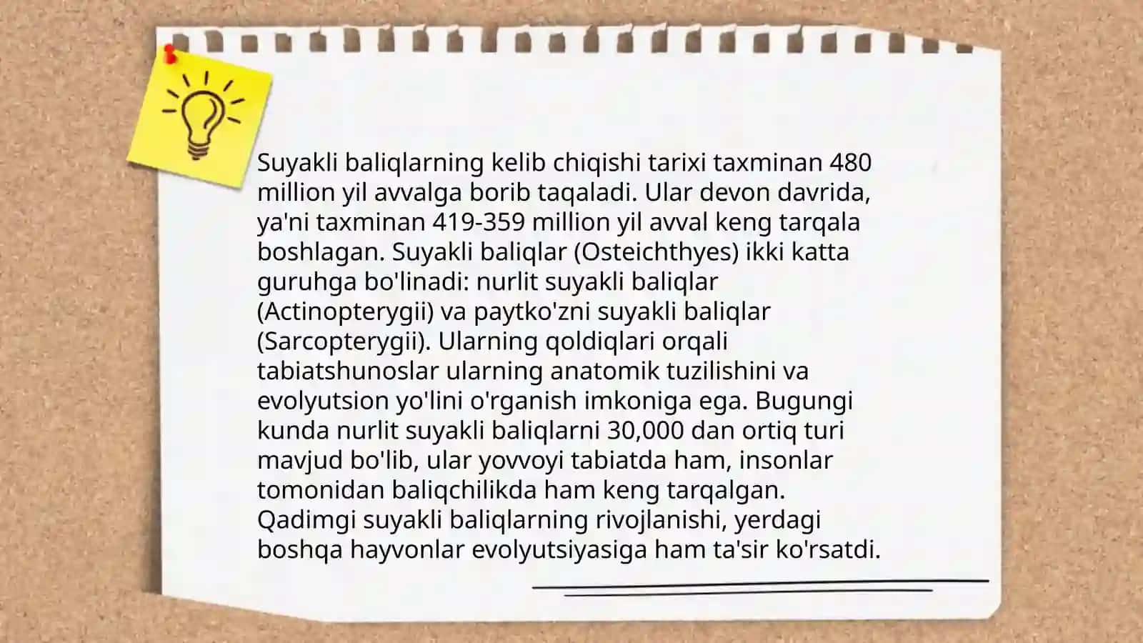 Suyakli baliqlarning kelib chiqishi sistematikasi va evolyutsiyasi 4