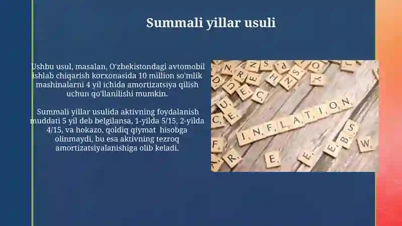 Asosiy vositalar amortizatsiyasi 4
