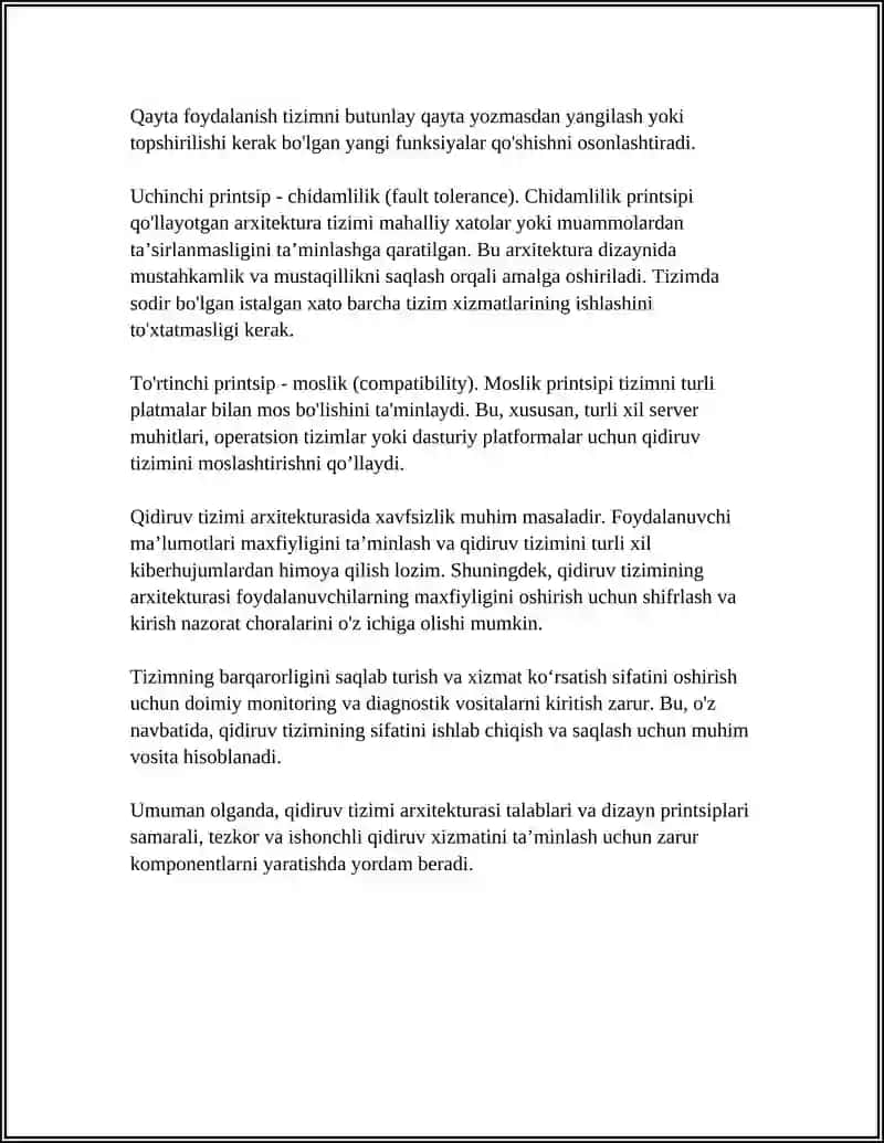 WEB-SAYTDA QIDIRUV TIZIMINI OPTIMALLASHTIRISH ARXITEKTURASI 4
