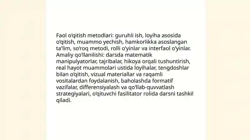 Boshlangich sinflarda talim metodlari va vositalari 4