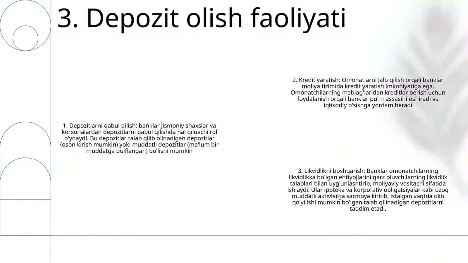 Moliya Bozorlaridagi Faoliyati 4