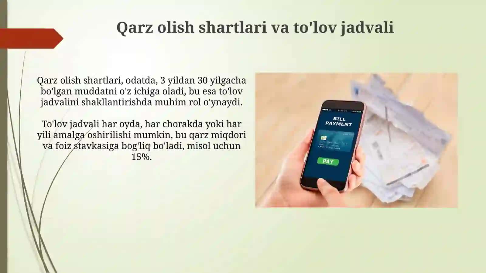 Kreditning qaytariluvchanligi va uning ta'minlanganligi 4