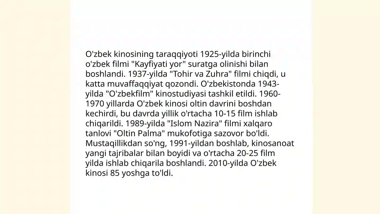 Mustaqillik yillarida madaniyat, sanʼat va sport sohasi taraqqiyoti 4