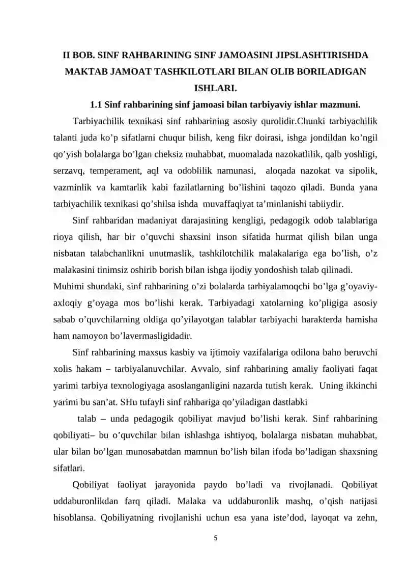 MAKTABDAGI TARBIYAVIY ISHLAR TIZIMIDA SINF RAHBARINING FAOLIYATI 4