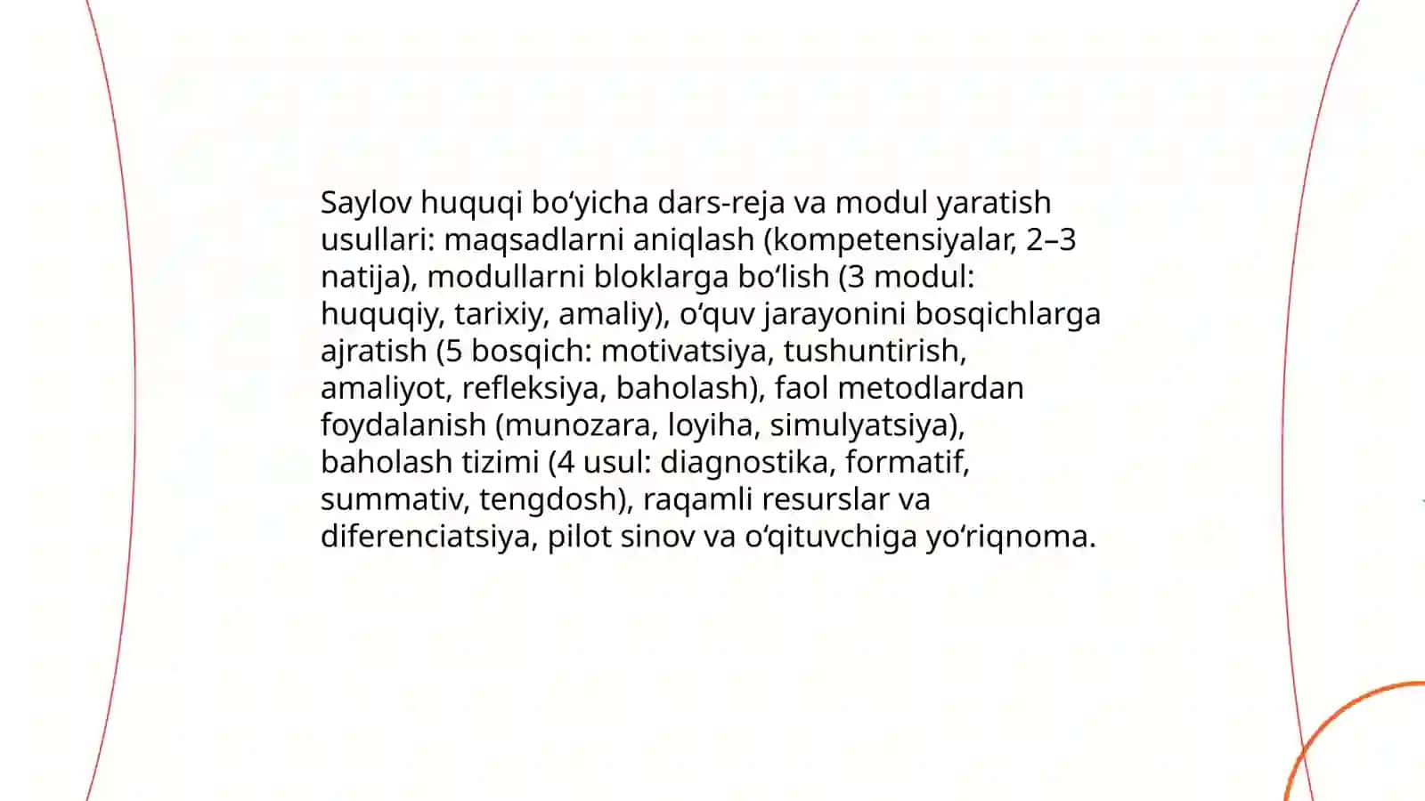 O‘quvchilarni saylov huquqi bo‘yicha bilimlarini mustahkamlash metodikasi 4