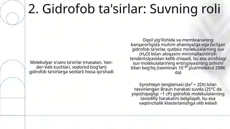 Molekulalarning o'zaro ta'siri. Broun harakati 4