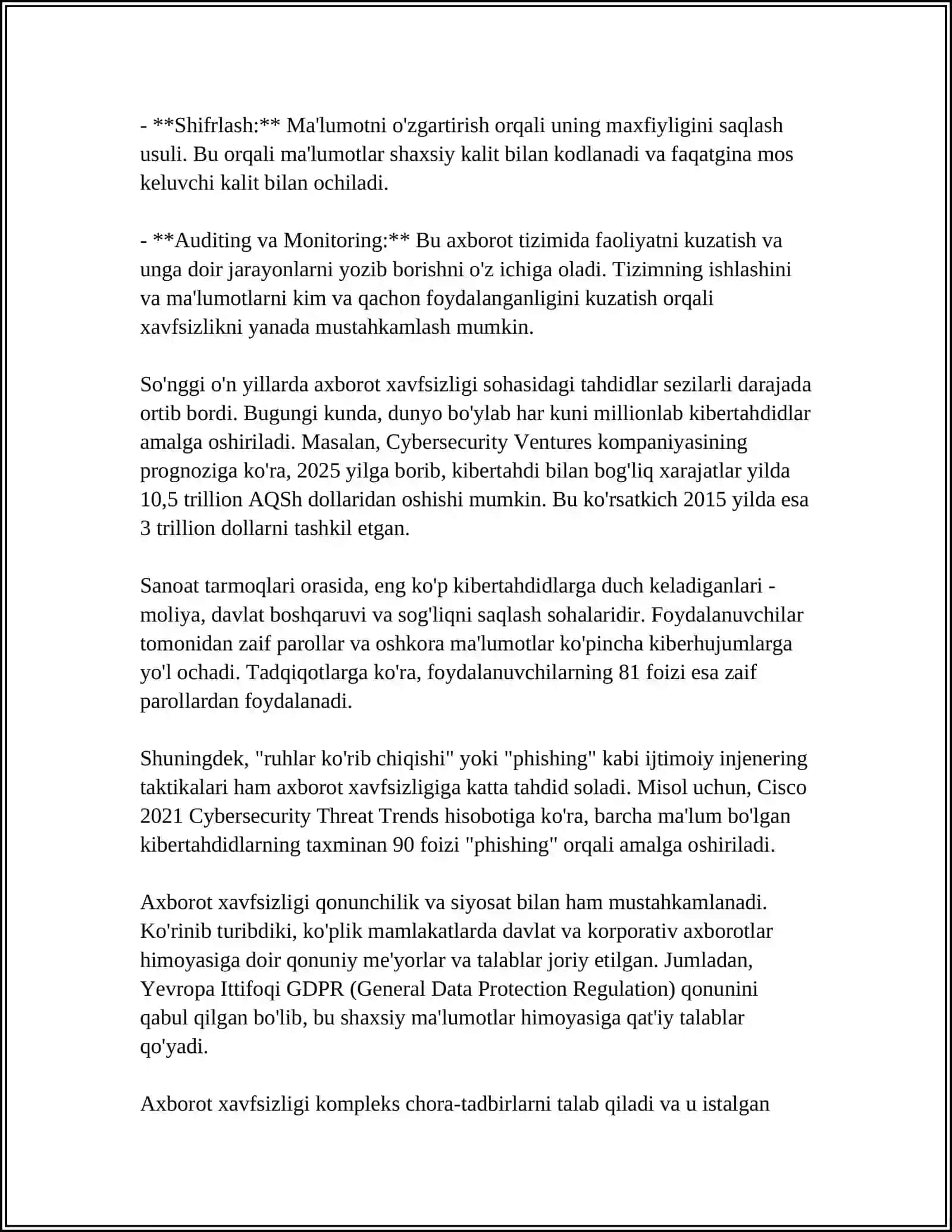 MEDIATA'LIMDA AXBOROT XAVFSIZLIGI 4