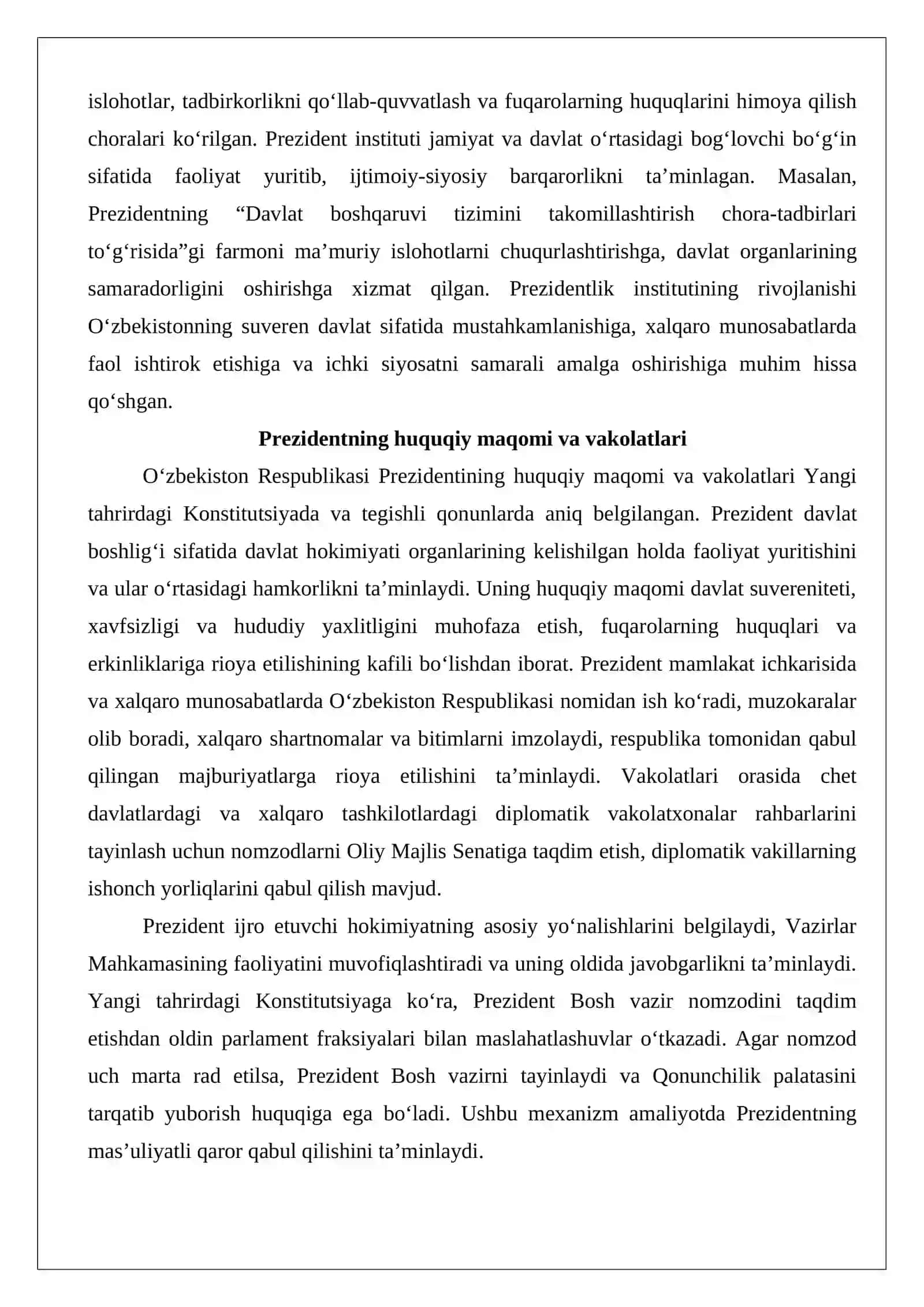 O‘zbekiston Respublikasining Prezidenti 4