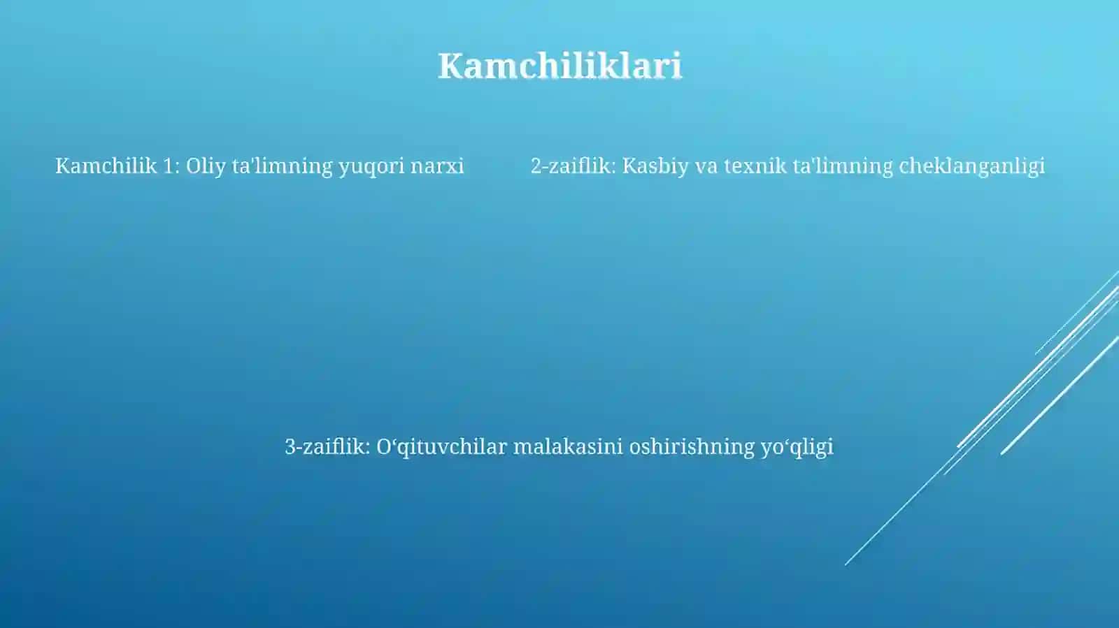 Iqtisodi Rivojlangan Davlatlar Talim Tizimini Swot Tahlil Qilish 4