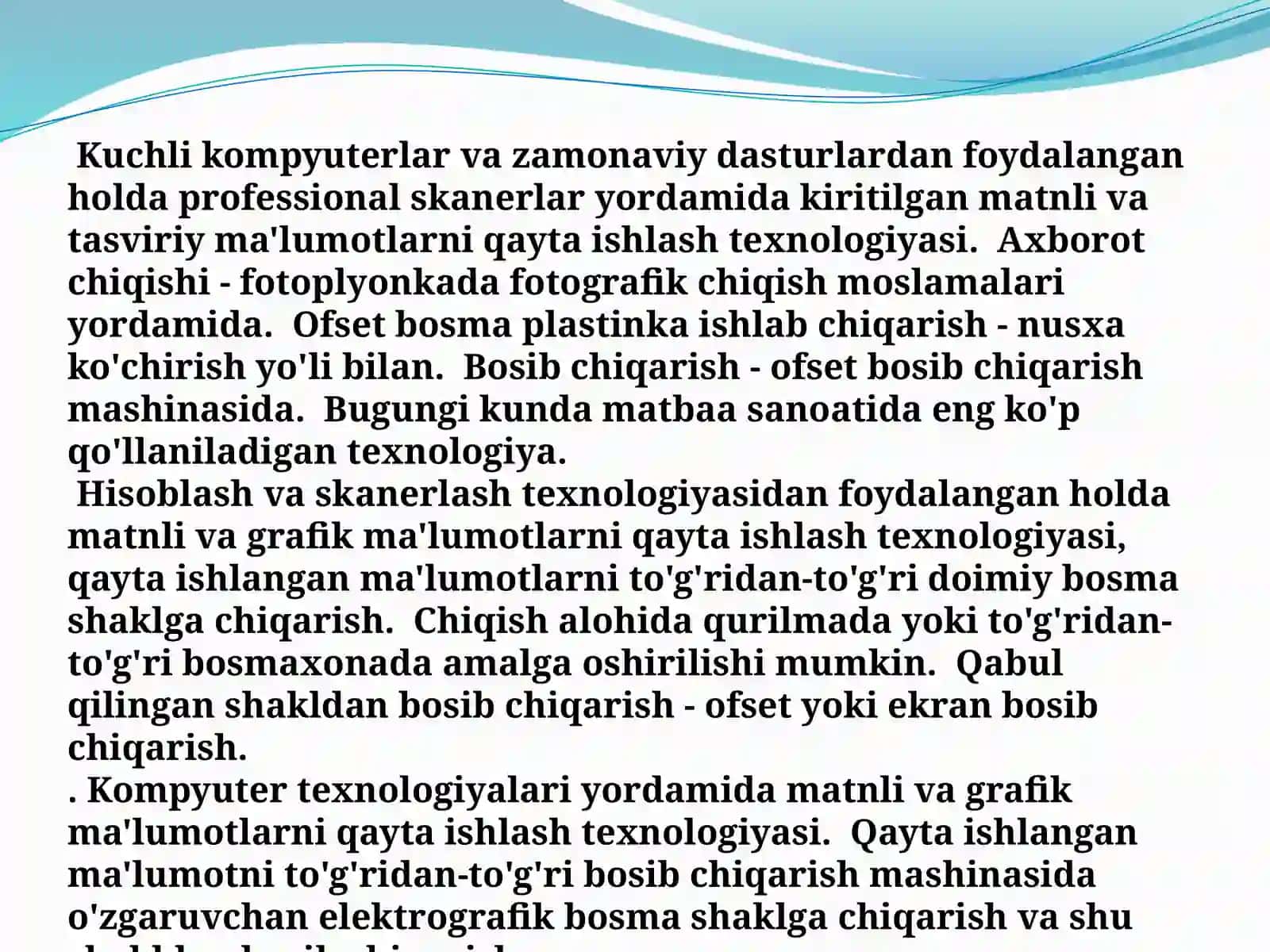 Bosishgachabo’lganjarayonlarningrivojlanishbosqichlari 4