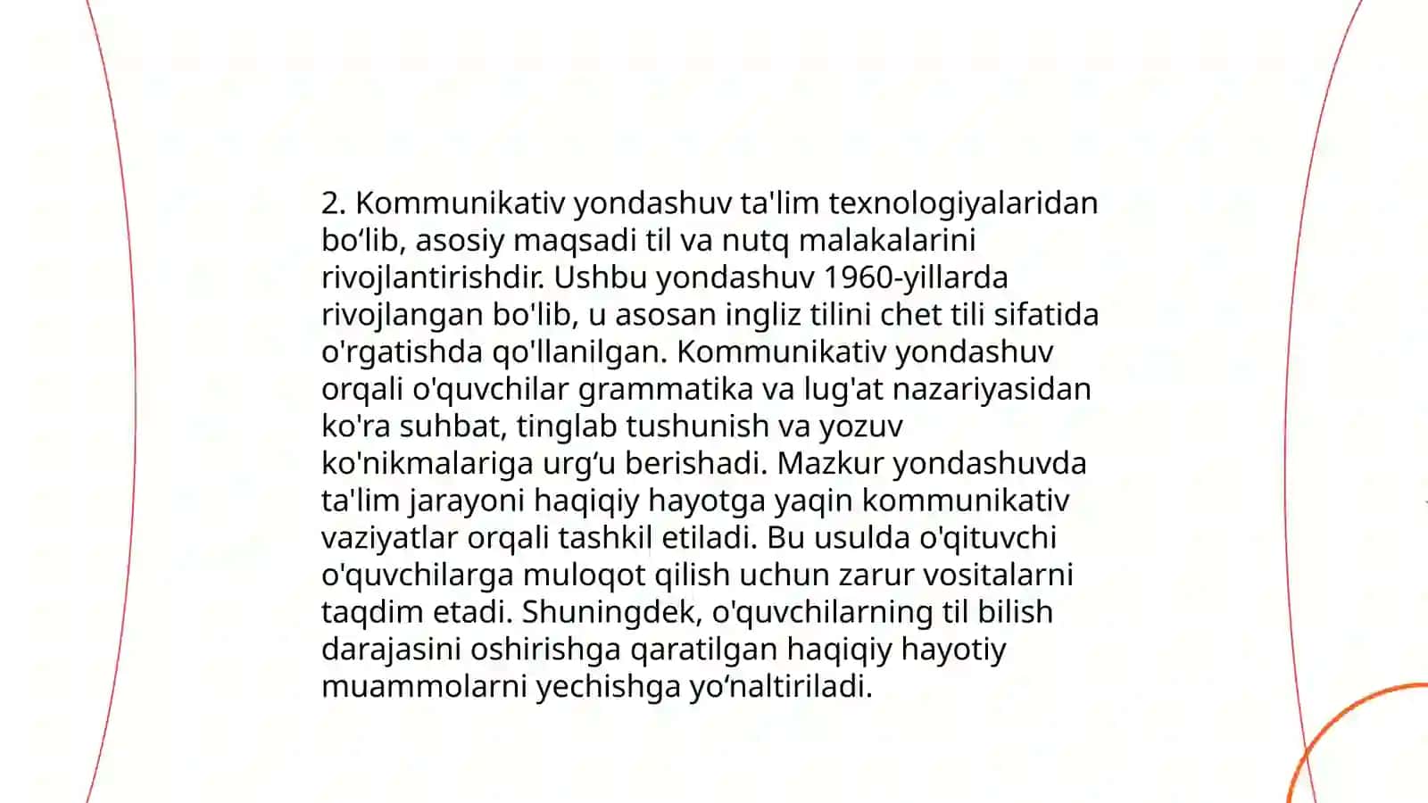 Ona tili oʻqitish metodlari Oʻzbek tilidan dars tiplari 4
