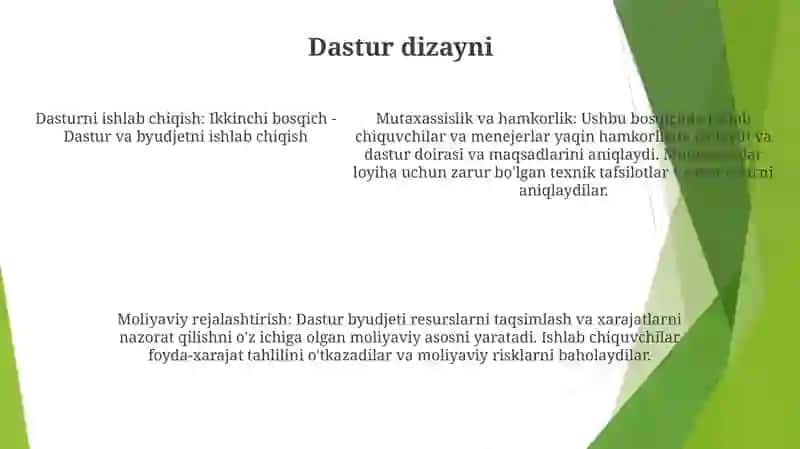 Ikkinchi Bosqich Dastur Va Budjetni Ishlab Chiqarish 4