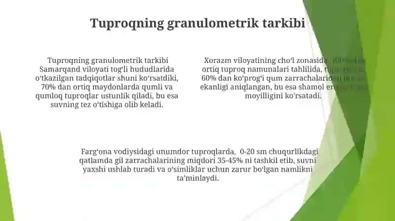 Tuproq zarrachalari va ularning xususiyatlari 4
