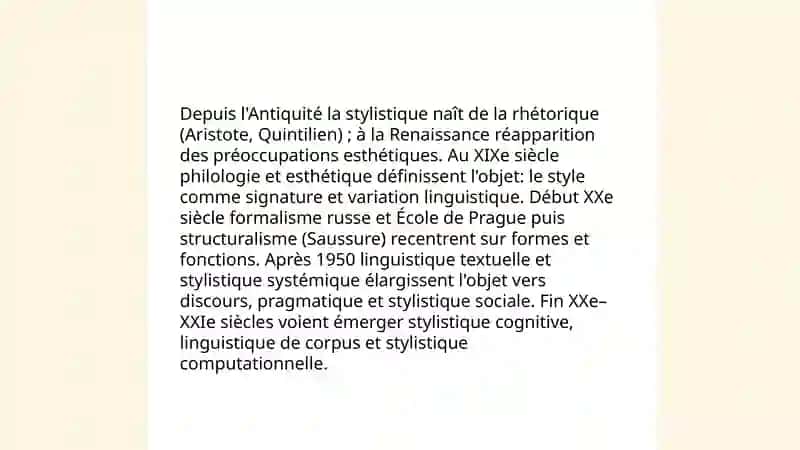 Lʼobjet de la stylistique 4