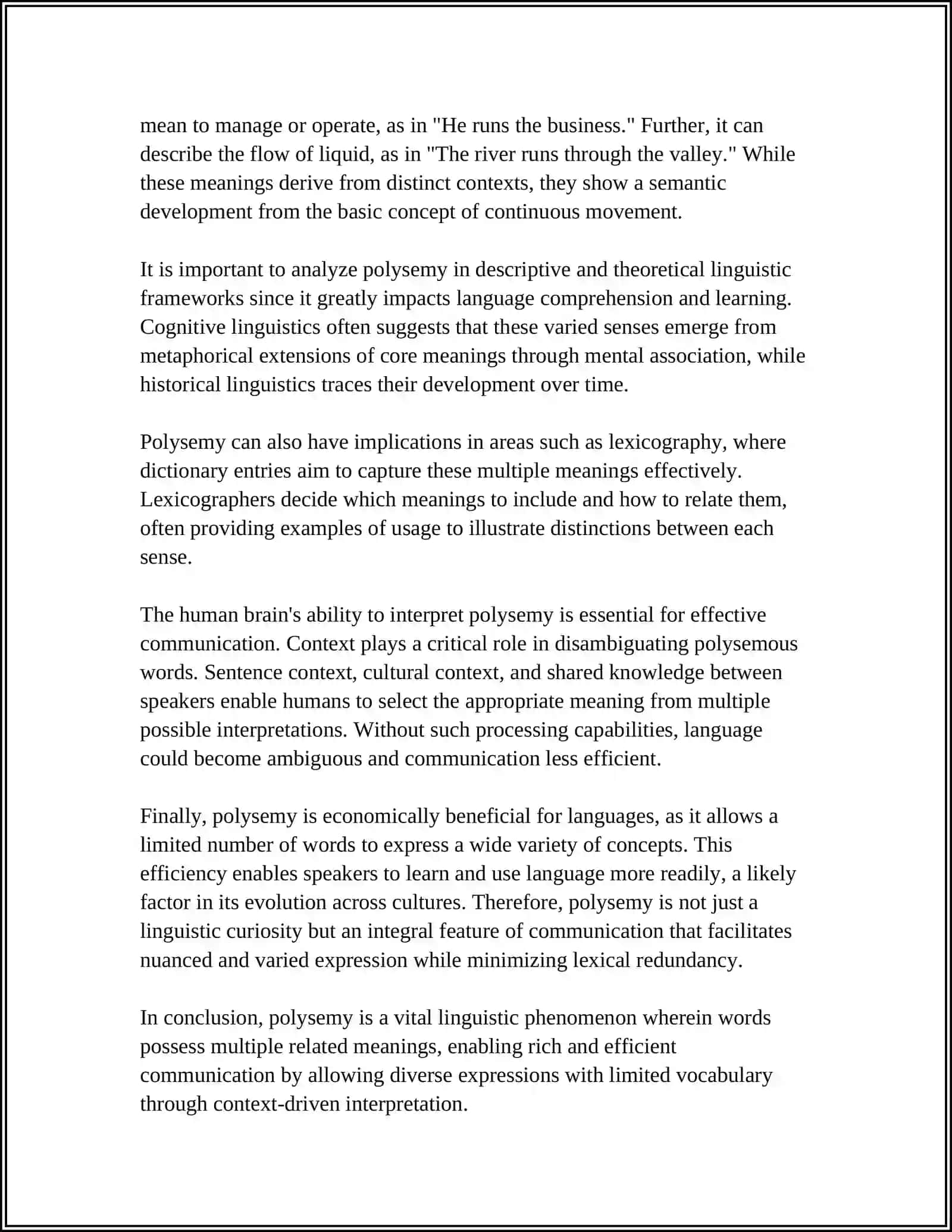 POLYSEMY AND HOMONYMY AS LINGUISTIC PHENOMENA 4