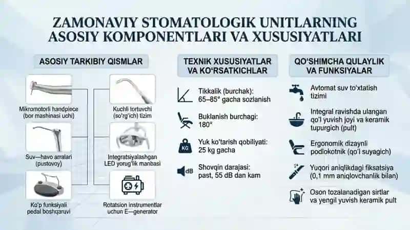 Stomatologiya xonasining jihozlanishi. Asosiy stomatologik uskunalar va vositalar 4