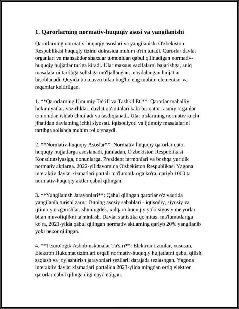 OʻZBEKISTON RESPUBLIKASIDA AXBOROT KOMUNIKATSION TEXNOLOGIYALARI TOGʻRISIDA QARORLARI 4
