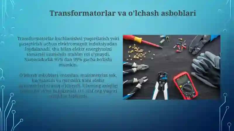 Elektr apparatlari va avtomatlashtirish vositalarining asosiy turlari 4