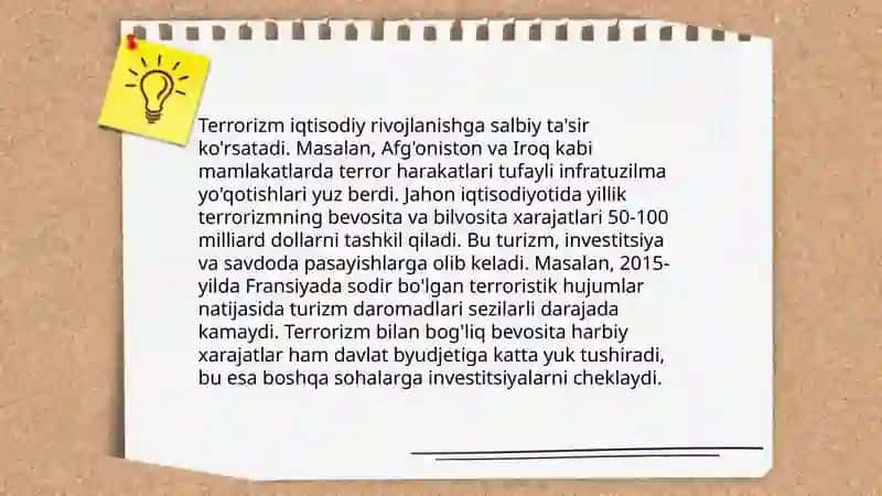 Diniy ekstrеmizm va tеrrоrizmning davlatlar taraqqiyotiga, millatlararо munоsabatlar va diniy bag‘rikеnglikka tahdidi 4