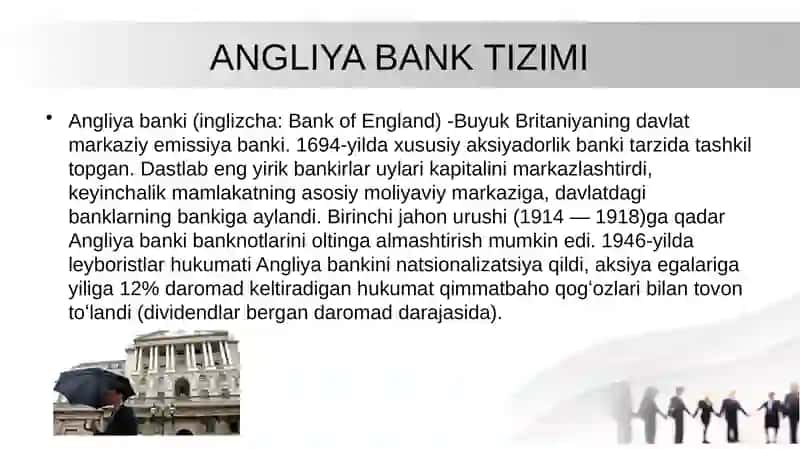 ANGLIYA BANKLARINING FUNKSIYALARI VA FAOLIYATI 4